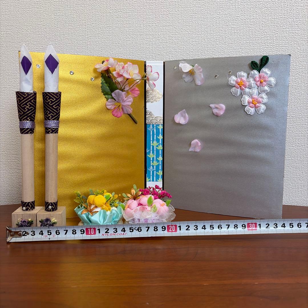 おばぁの手作りおひなさま　立ち雛ふんわりカラー1