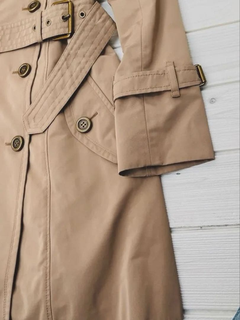 d*9様 BURBERRYバーバリー BLUE LABEL ハーフ丈トレンチコー
