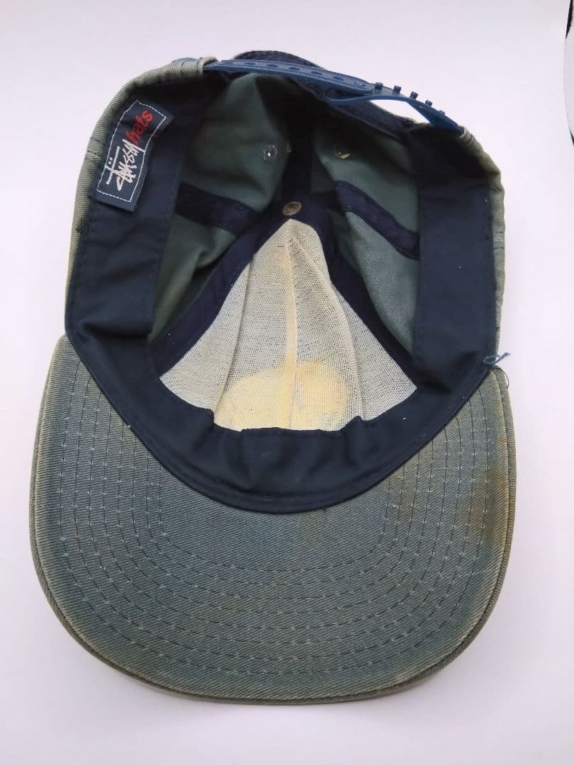 90s 初期 stussy キャップ フェード ダメージ ヴィンテージ USA