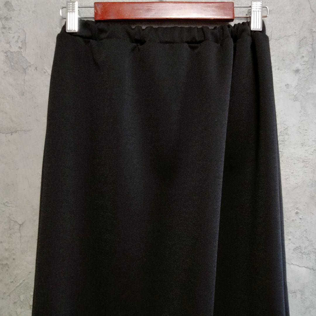 美品　リムアーク　タイトスカート 　ロング　BLACK 38　ジャージ　ゴム使用