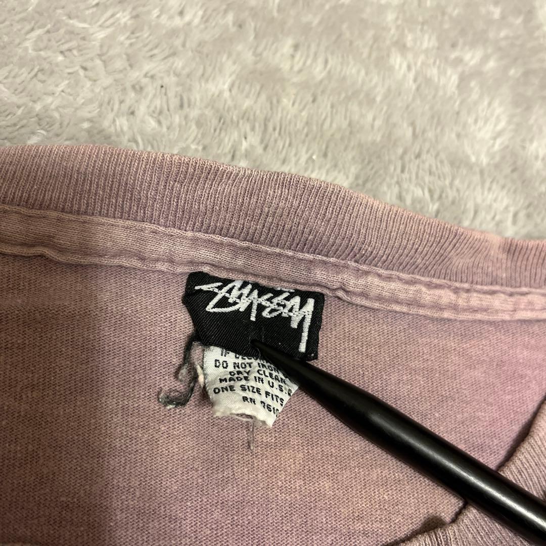 80s OLD STUSSY 黒タグ Tシャツ