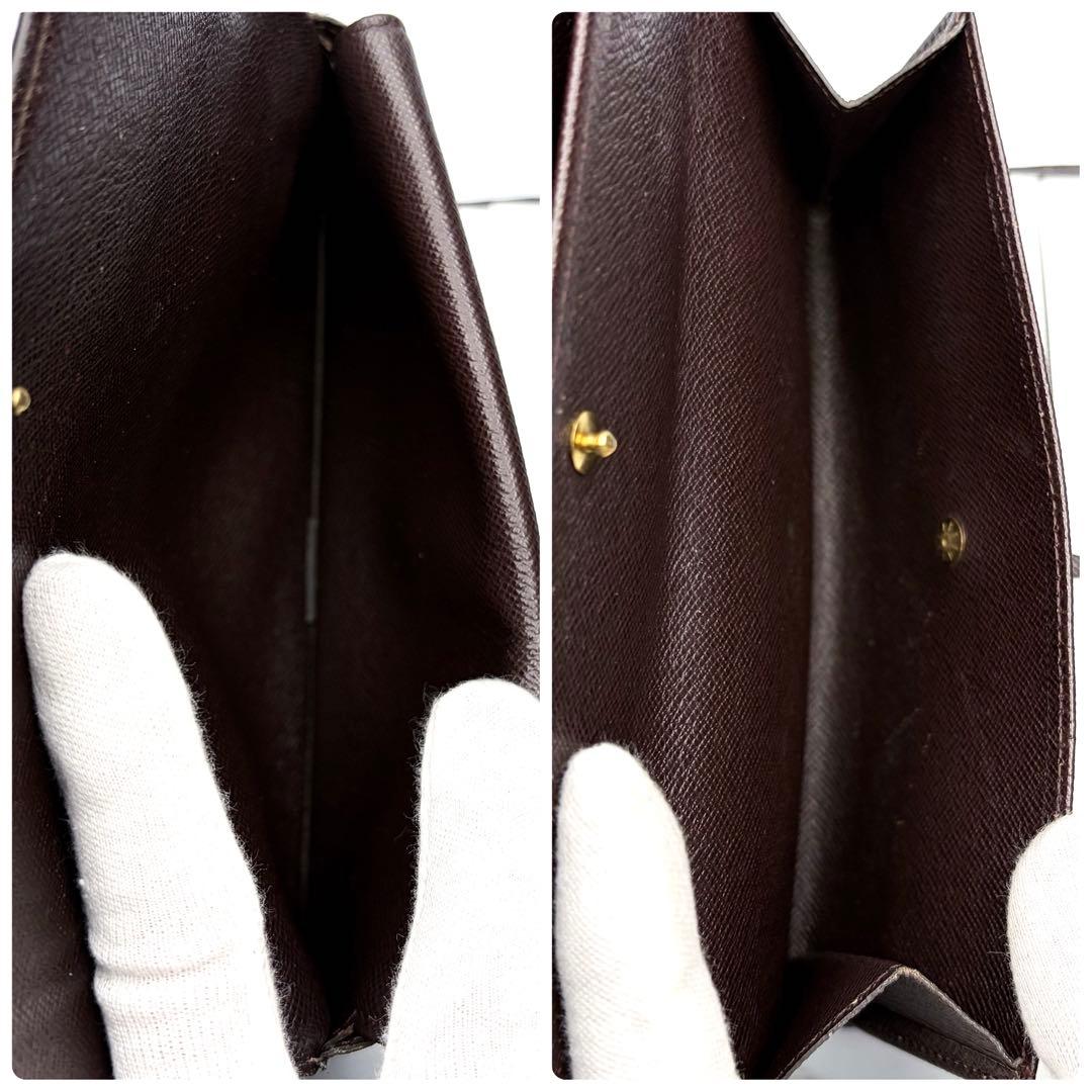 【セール中✨】ルイヴィトン ポルトフォイユ トレゾールダミエ正規品保証Z383
