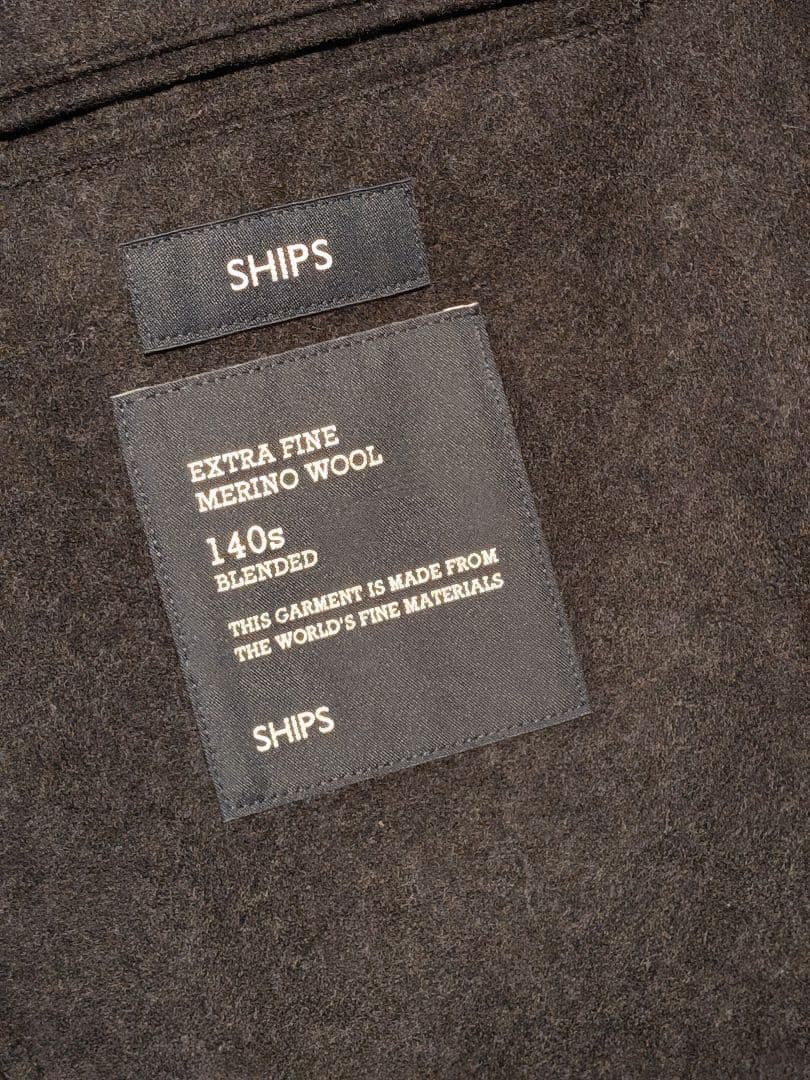 今着たい高級ウールセットアップ！SHIPS ダークグレー スーパー 140s