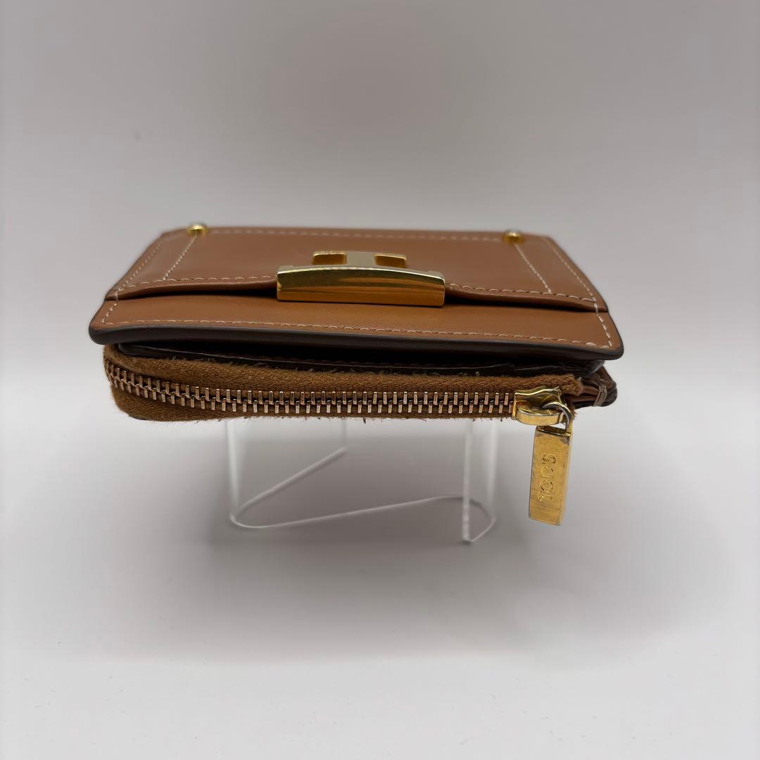 付属品　TOD'S タイムレス　二つ折り財布　ブラウン　キャメル　財布　トッズ