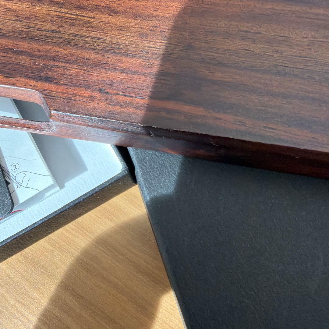 HACOA 木製 iPhoneXS Max ケース ダークウッド 本物!!
