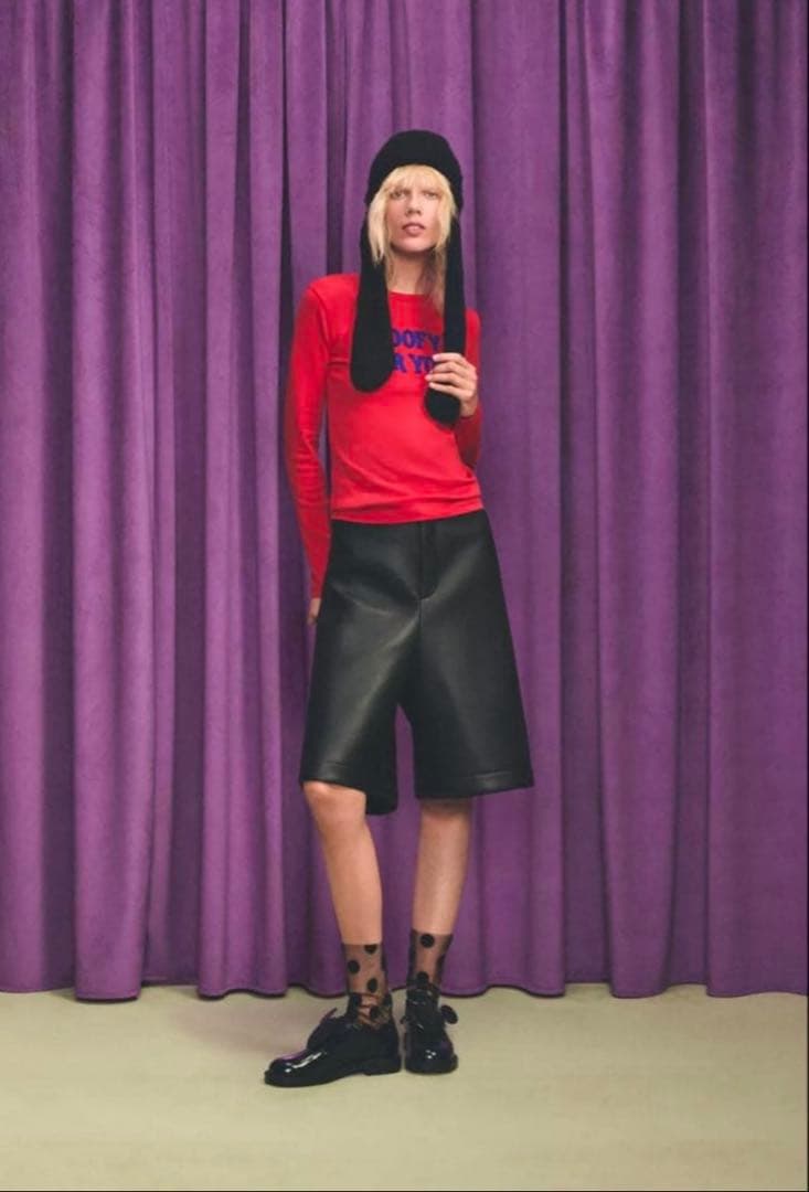 zara harry lambert disney グーフィー耳付きニット帽