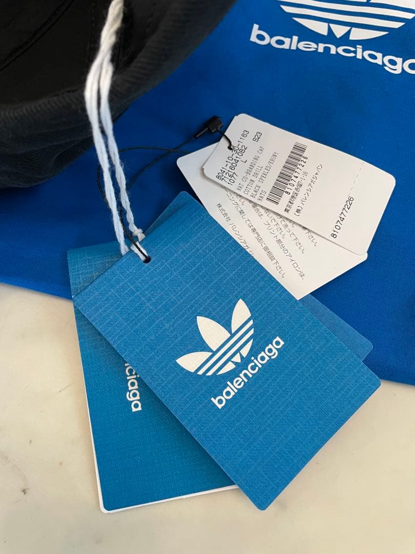 BALENCIAGA × adidas ロゴキャップ カットアウトキャップ