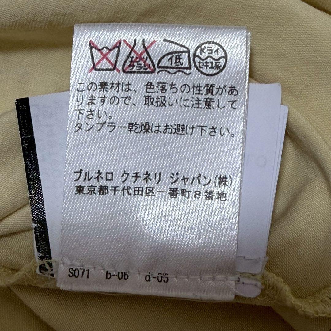 美品 ブルネロクチネリ モニーレ コットンストレッチ Tシャツ L イタリア