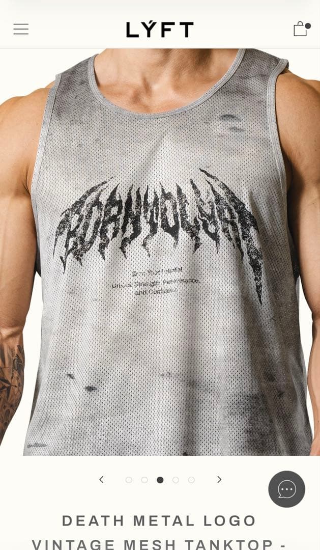トップス Lyft DEATH L LOGO VINTAGE MESH