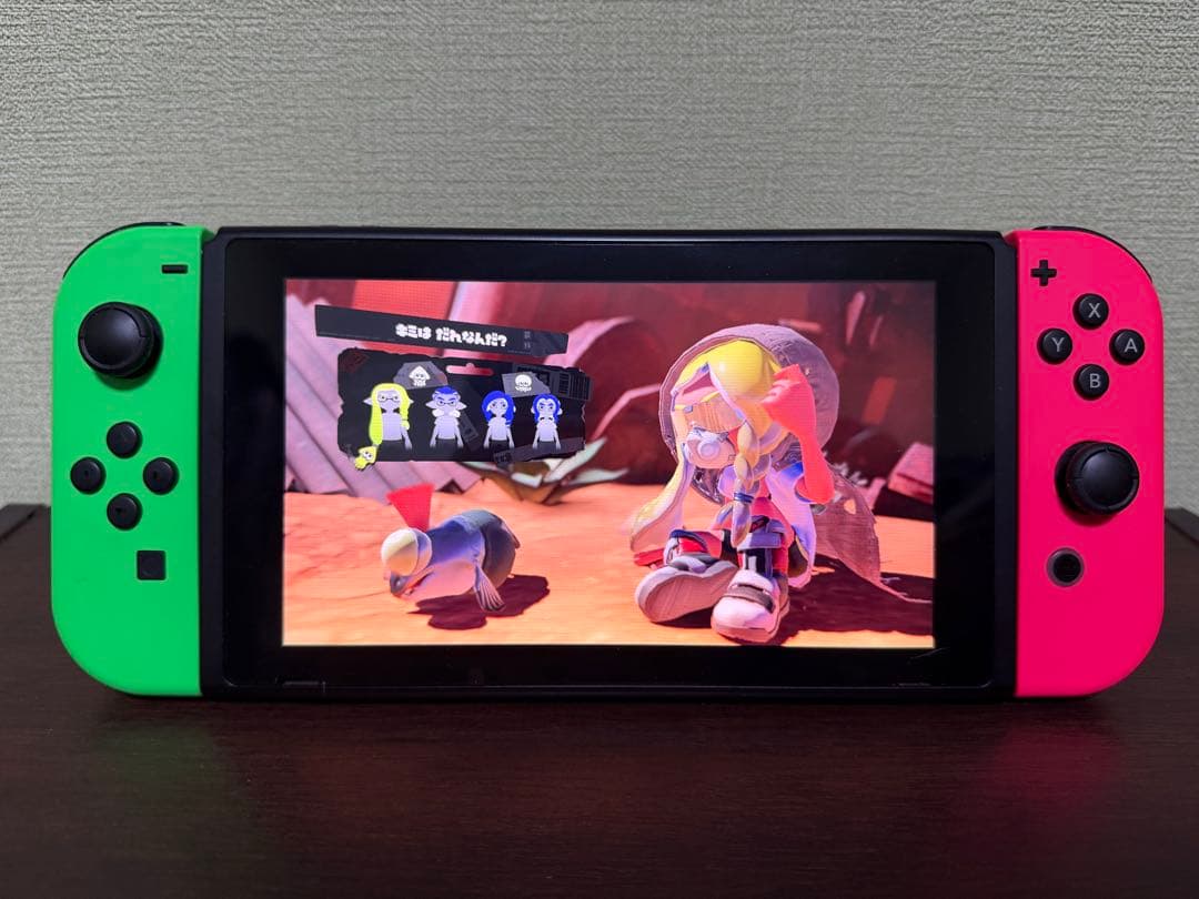 Switch 旧型 スプラ2エディション 左Joy-Con膨張ジャンク