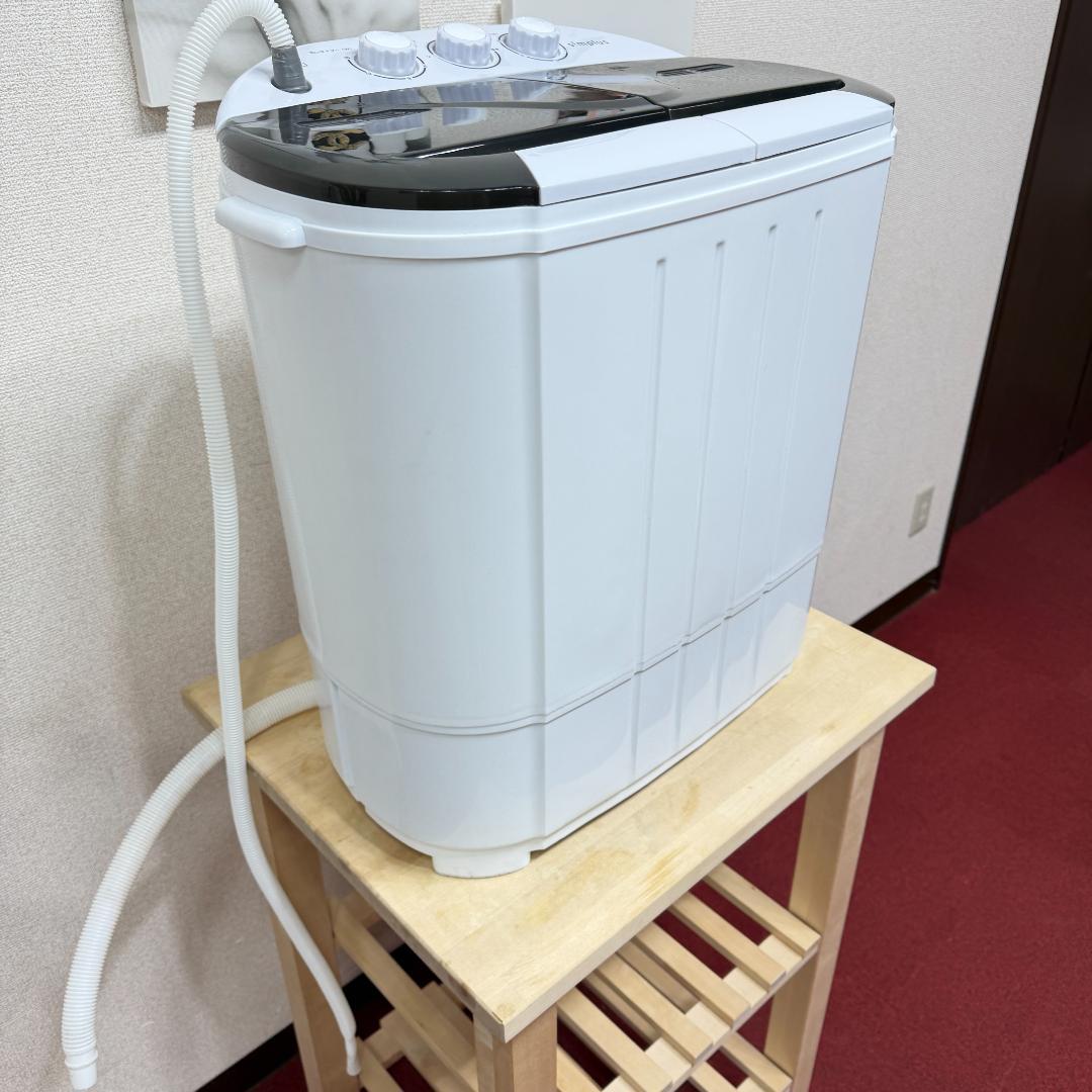 2025年製 ポータブル二槽式洗濯機　ホワイト