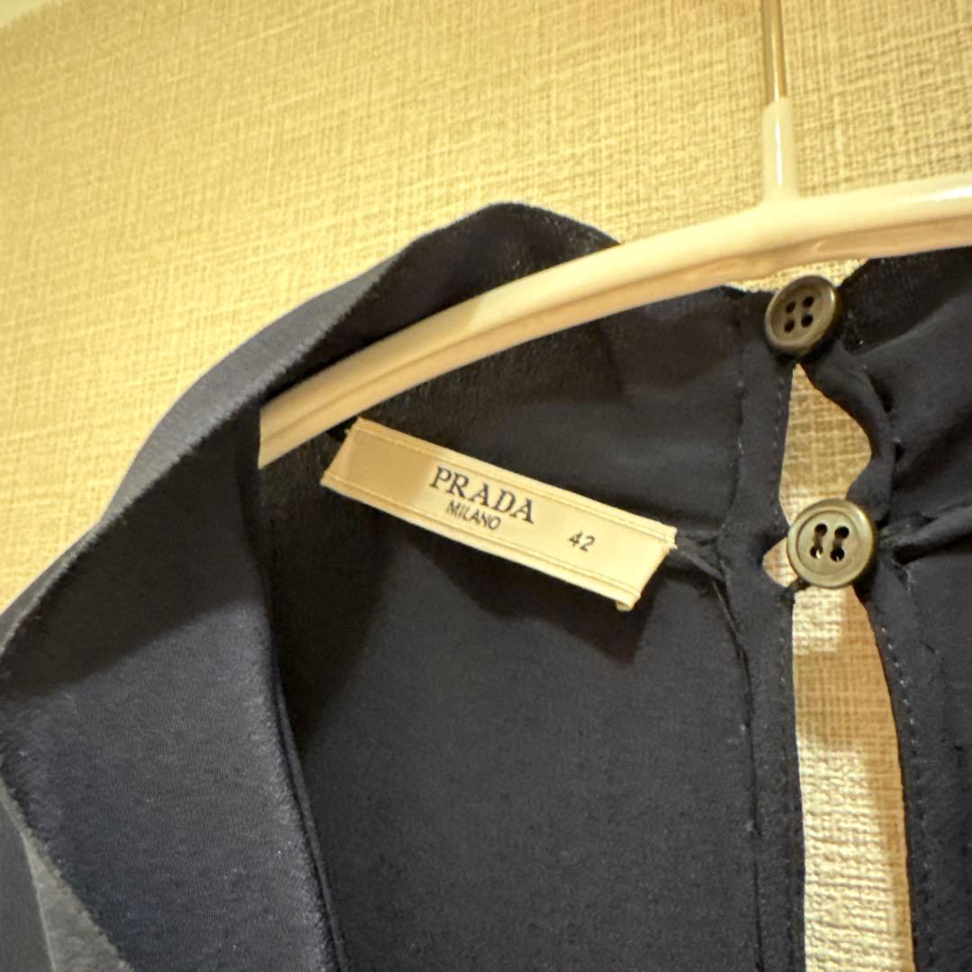 PRADA 半袖ひざ丈ワンピース 42（L）　プラダ