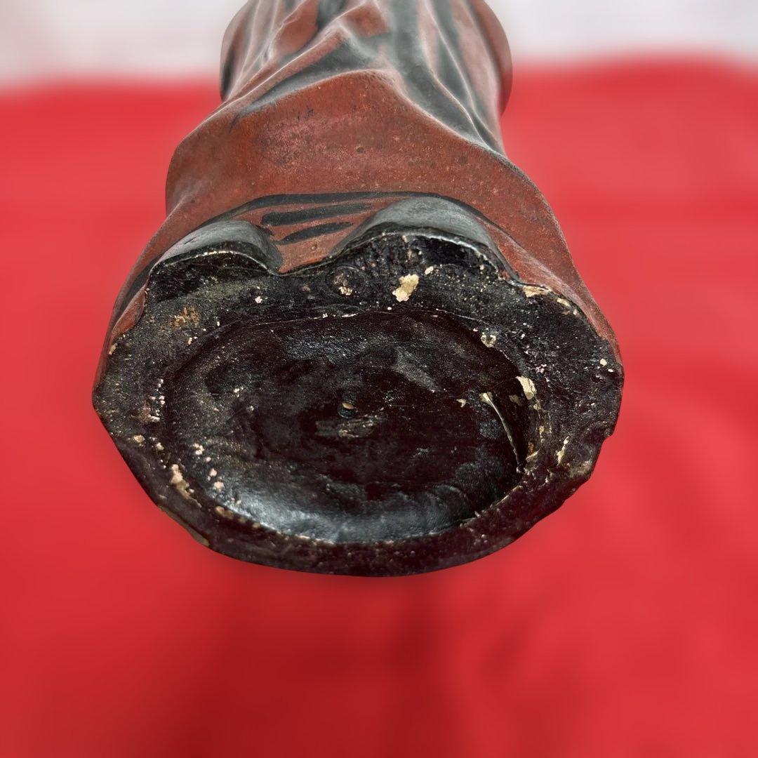 陶器製　達磨大師立像