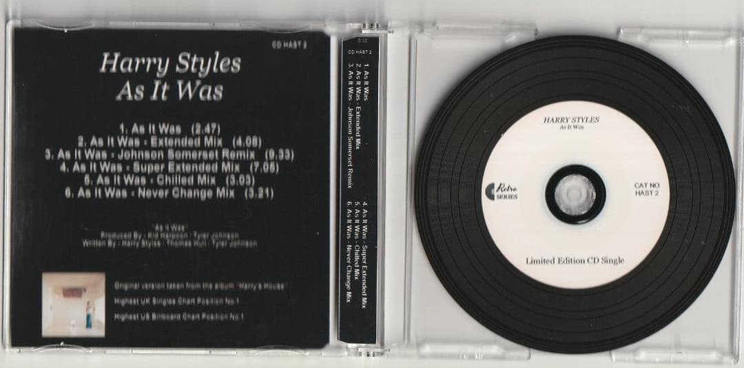 Harry Styles - As It Was　6ヴァージョン収録 CD