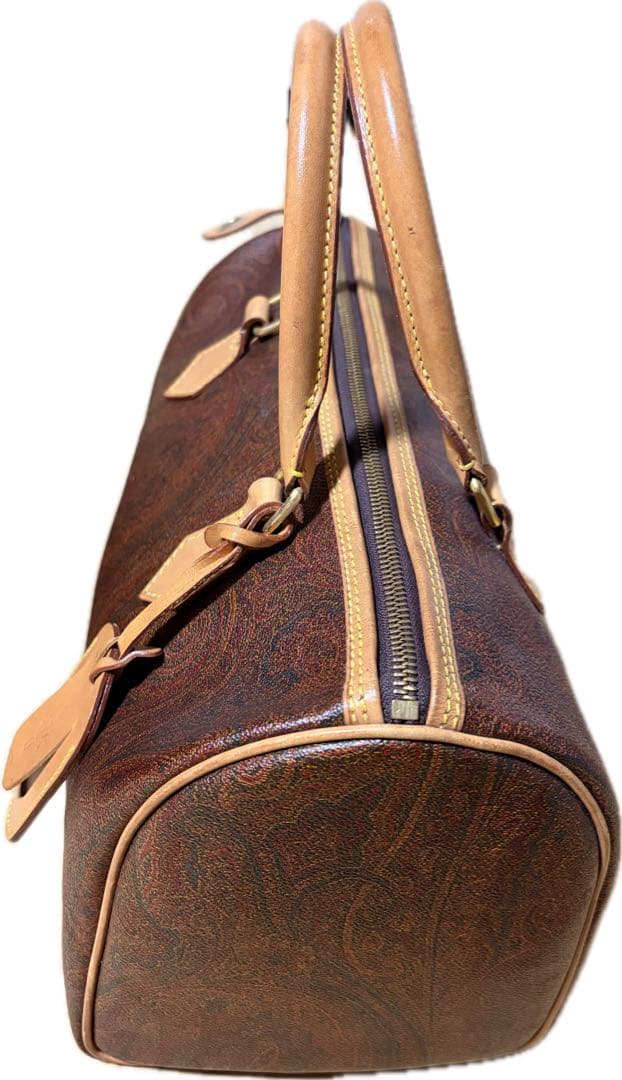 ★美品★ETRO エトロ イタリア製 ペイズリー柄 ボストンミニバッグ