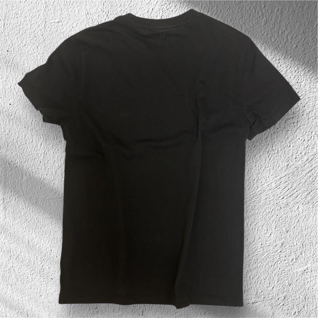 AMI Paris ブラック Tシャツ M アミパリス 半袖 黒 アミパリ