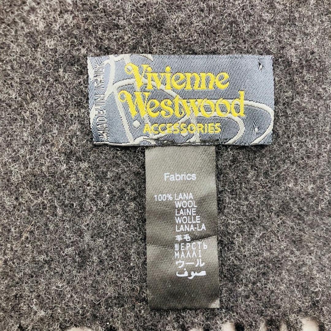 Vivienne Westwood マフラー オーブ ロゴ 刺繍 フリンジ