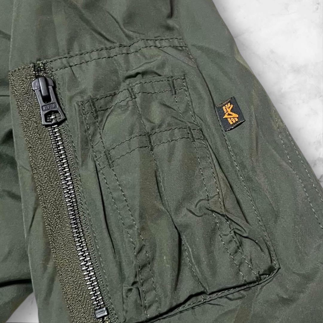ALPHA INDUSTRIES フライトジャケット　カーキMA-1 Sサイズ