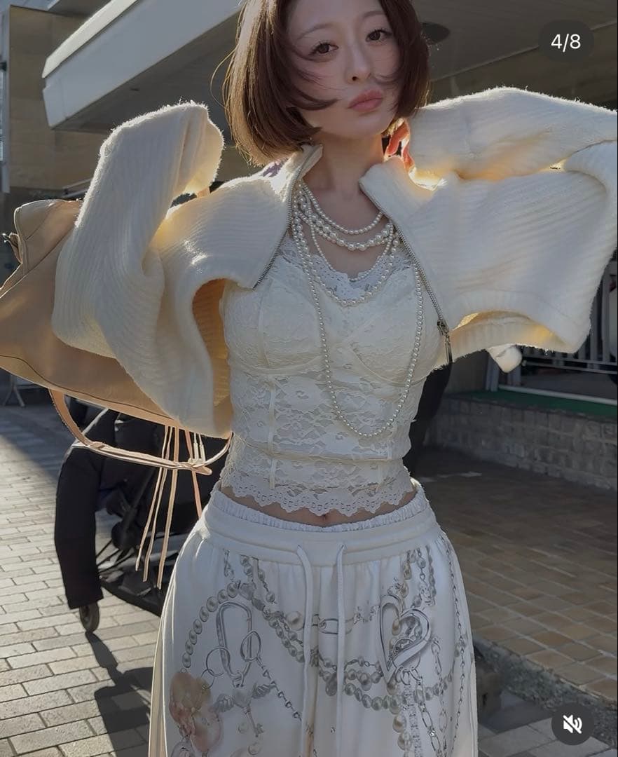 PELLICULE ペリキュール lace corset camisole