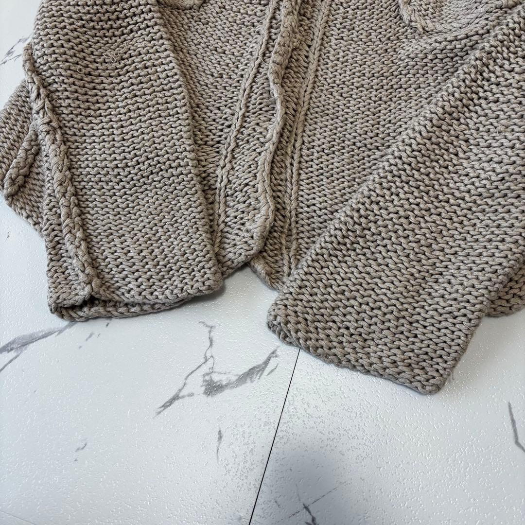 Max Mara ✨リネン　ニットカーディガン　ベージュ　スナップボタン　伸縮性