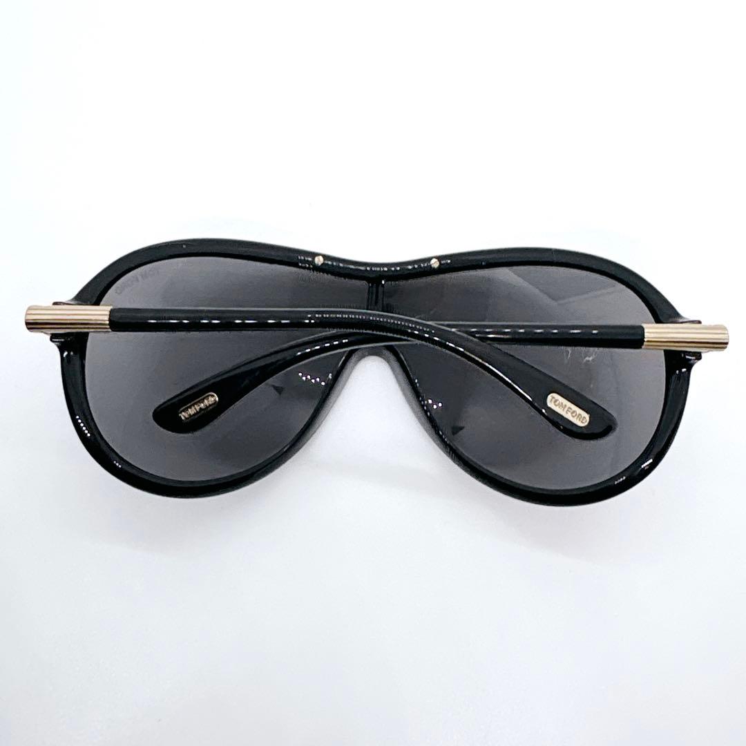 TOM FORD TF11 Ryan サングラス ブラック ゴールド Tロゴ