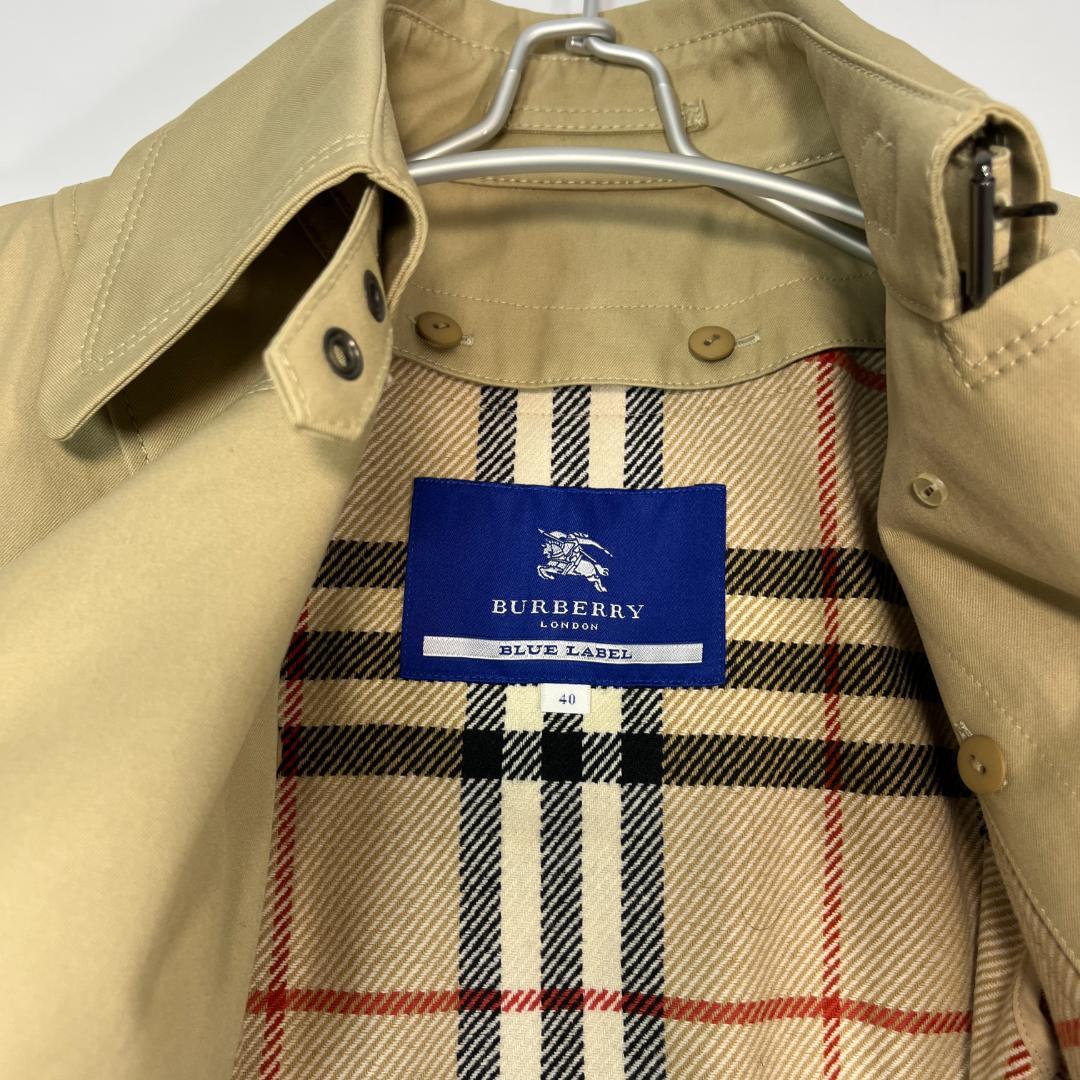 【美品】BURBERRY BLUE LABEL トレンチコート　ノバチェック