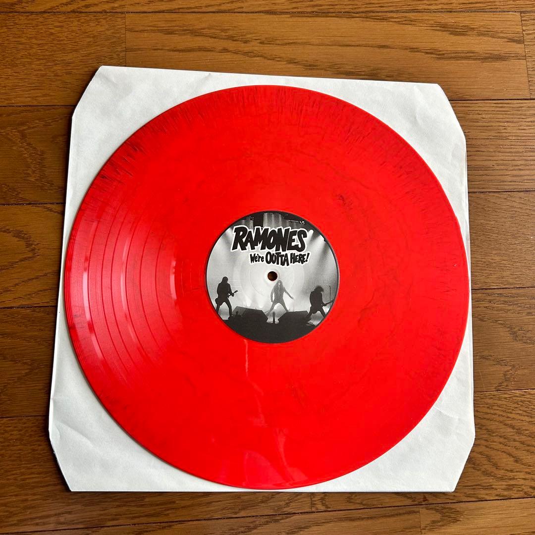 Ramones We're Outta Here! レコード 赤マーブル 青盤