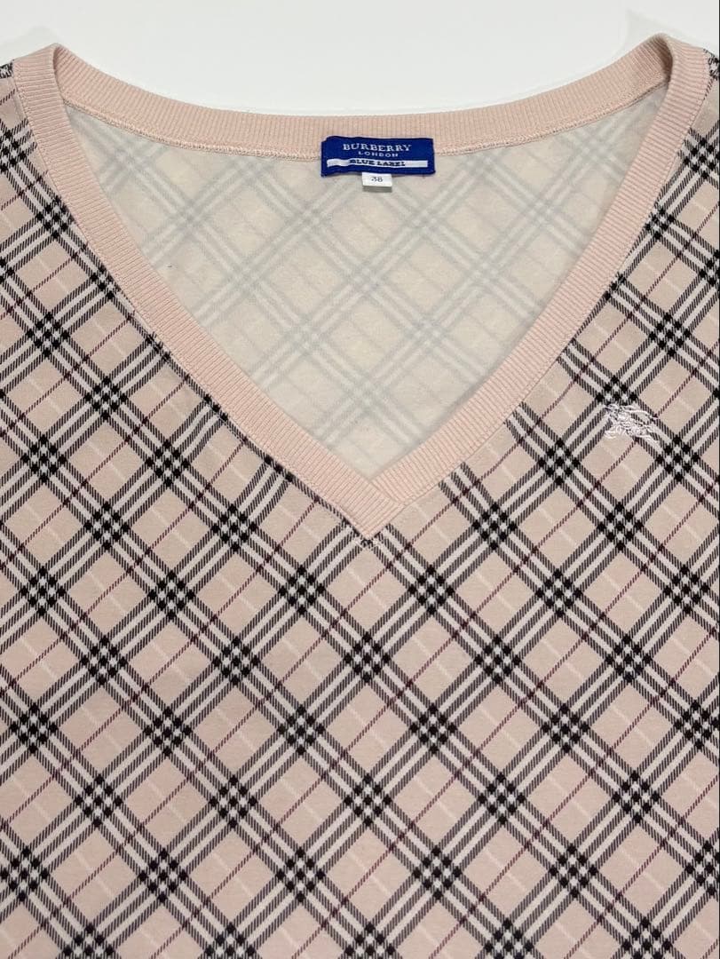 BURBERRY BLUE LABEL 半袖　tシャツカットソー ストレッチ素材