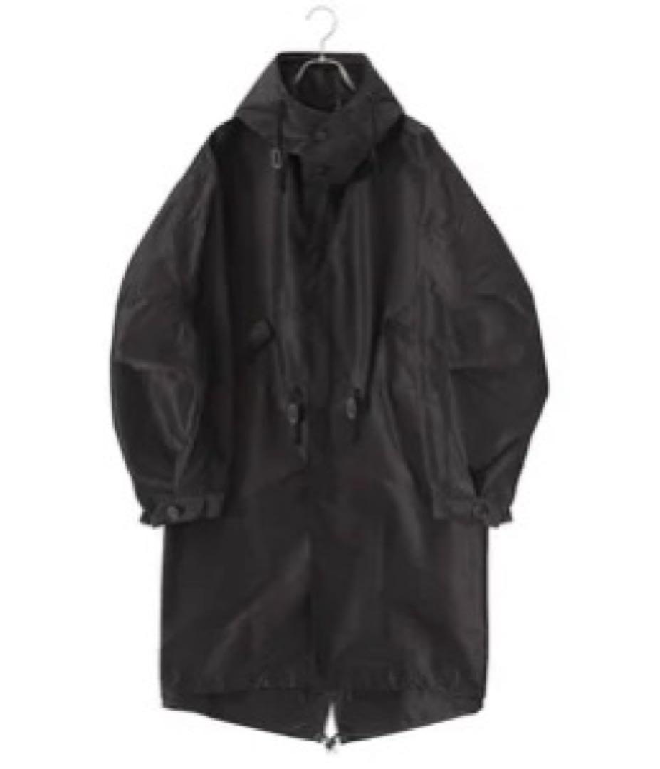 COMOLI コットンシルクフーデッドコート size1