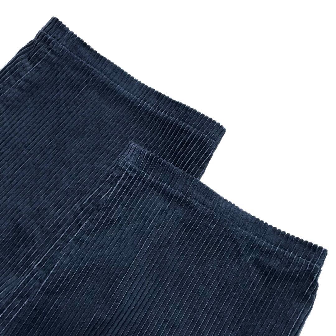 LANDS' END USA製 コーデュロイパンツ 2タック グレー 太畝