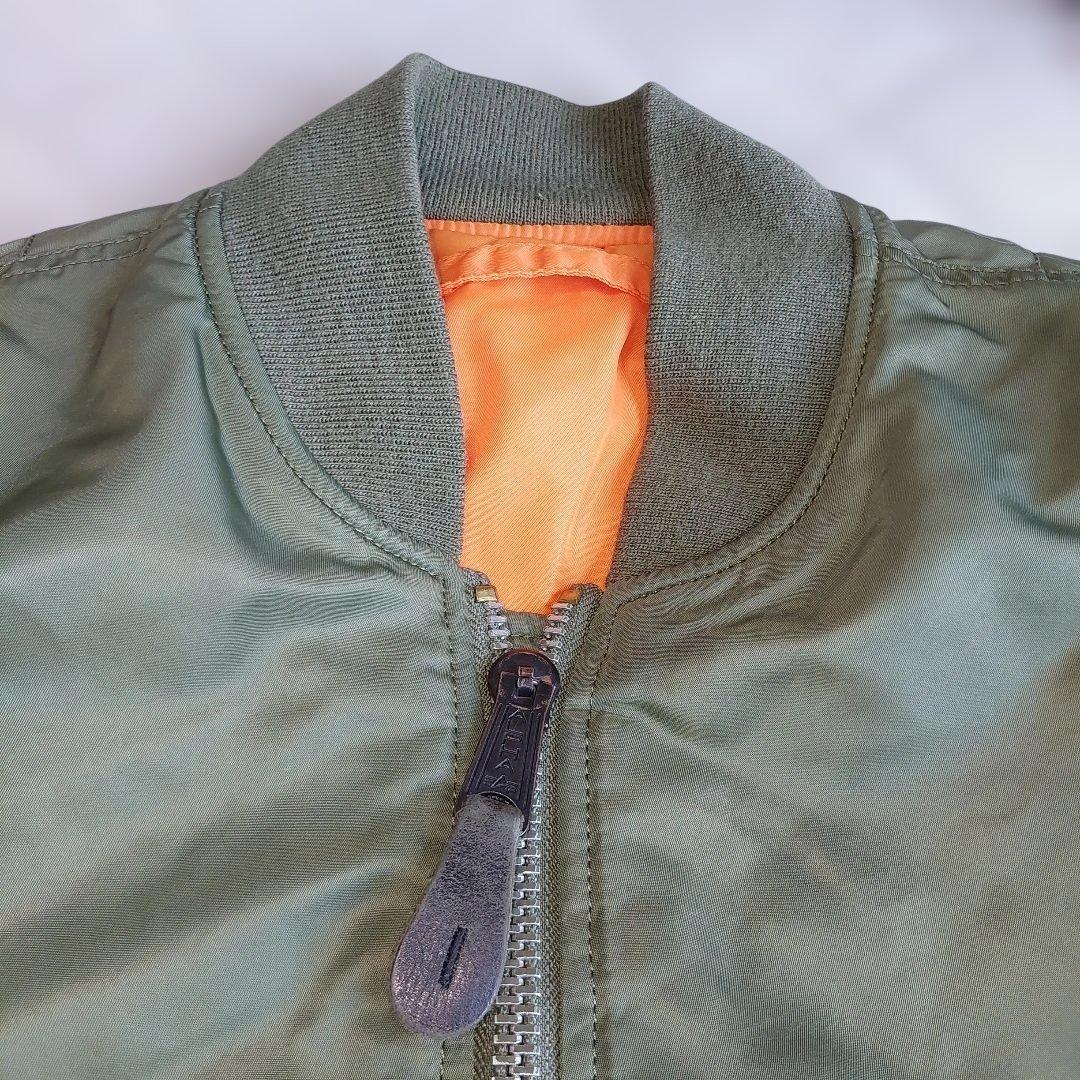 美品 現行 ALPHA INDUSTRIES MA-1 フライトジャケット M