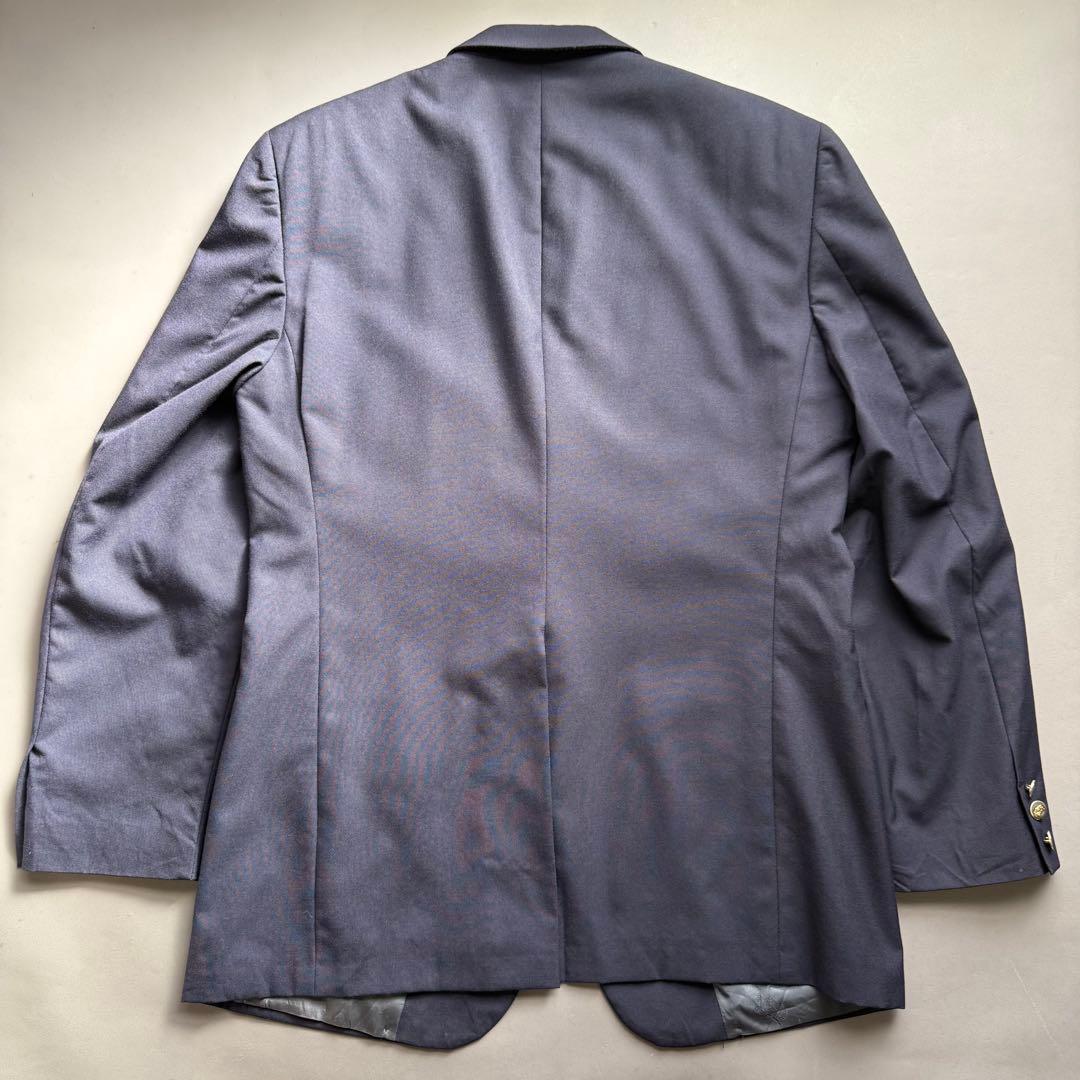 80s USA製 Burberrys バーバリー 紺ブレ ブレザー 金ボタン