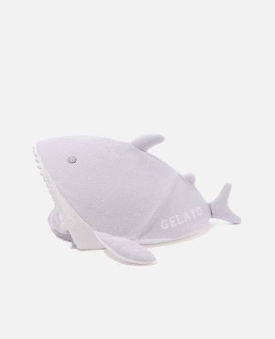 【美品】ジェラートピケ　ペットベッド　サメ　犬 猫 ハウス