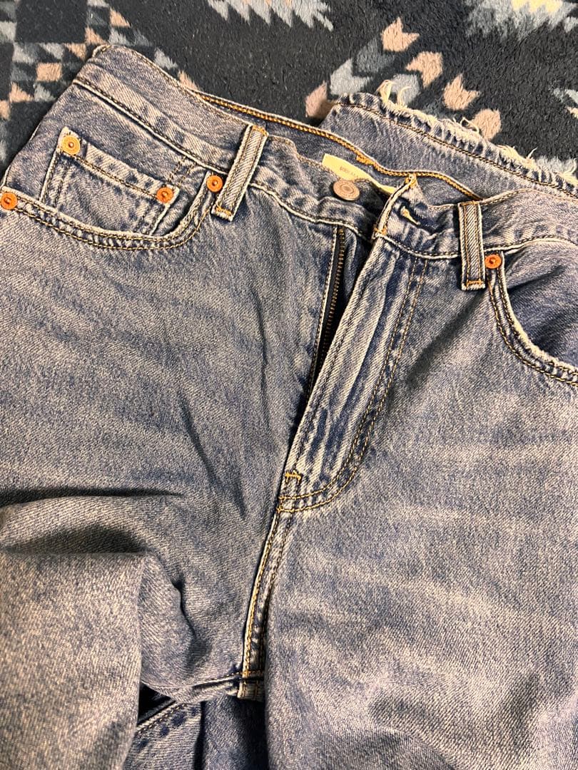 美品★Ungrid Levi's別注RIBCAGE ＷIDE LEG サイズ25