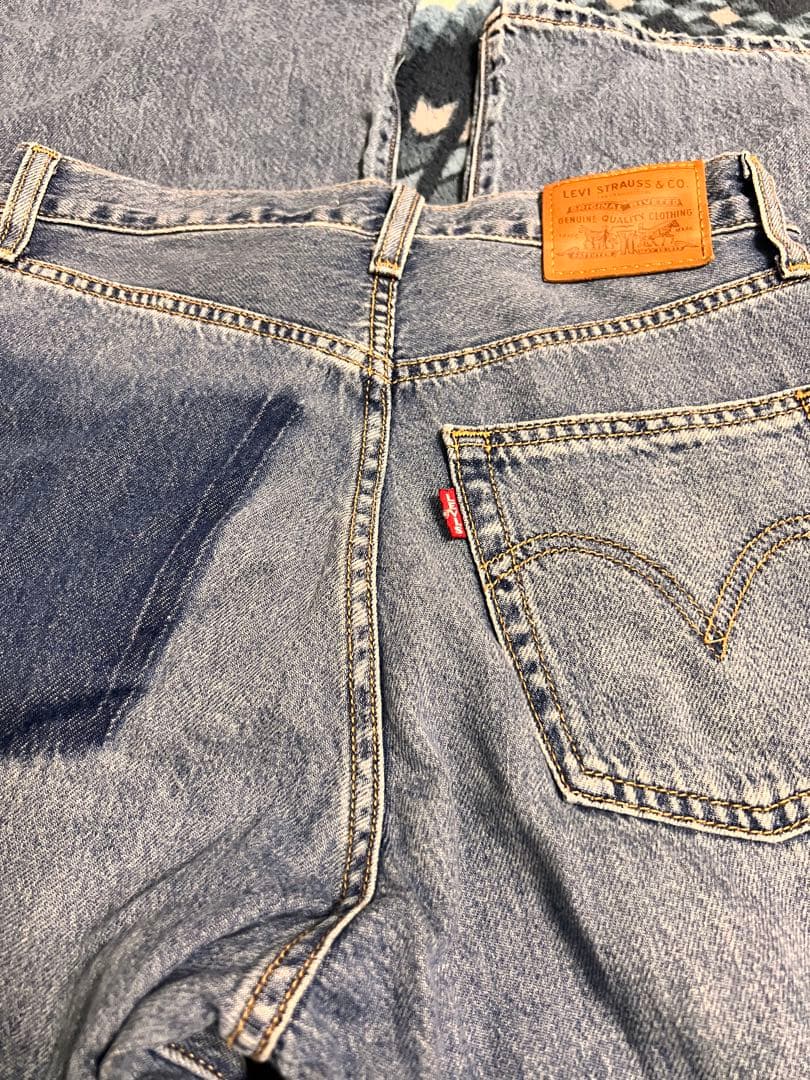 美品★Ungrid Levi's別注RIBCAGE ＷIDE LEG サイズ25