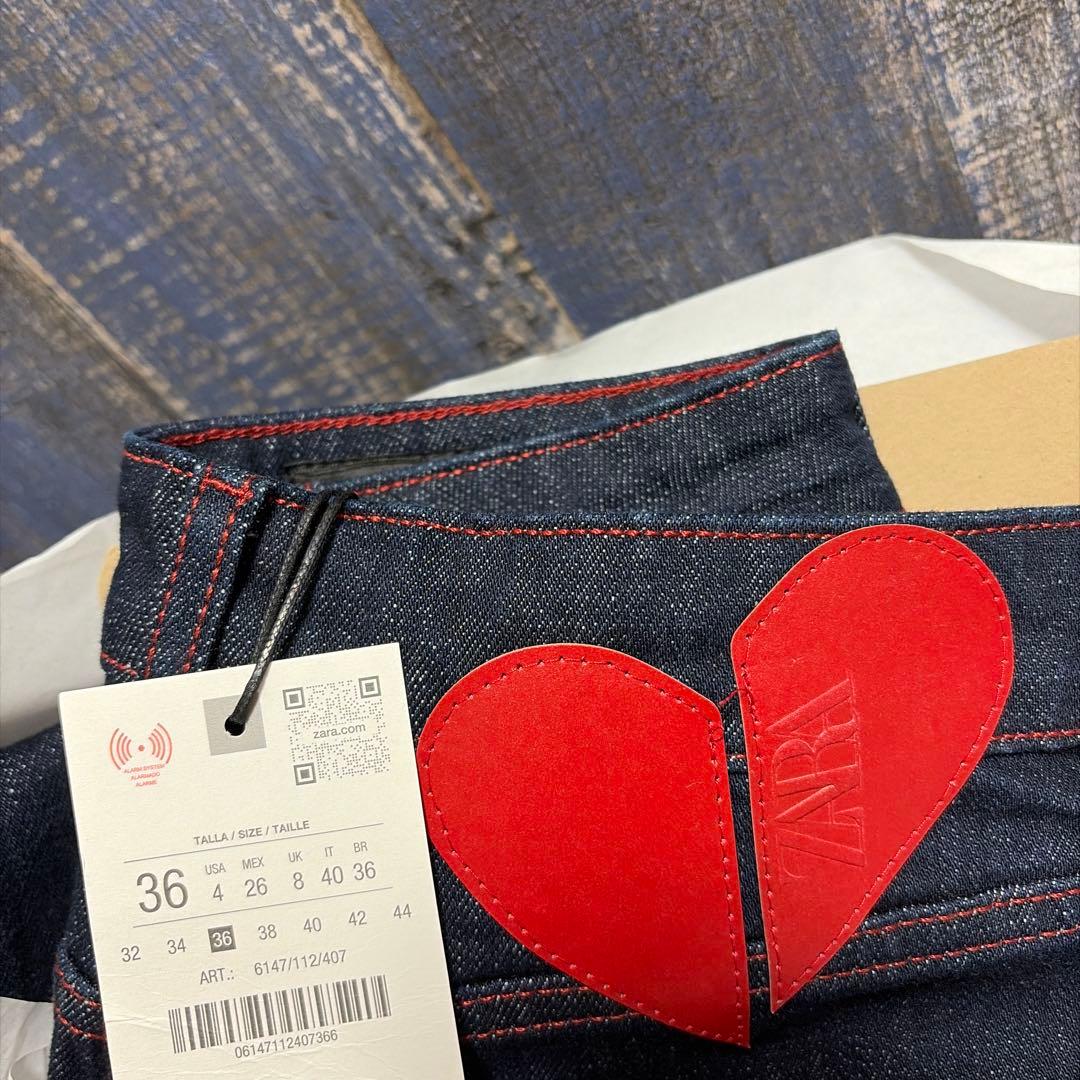 【完売品】ZARA Z1975 ハイウエストバレルフィットデニムパンツ 36