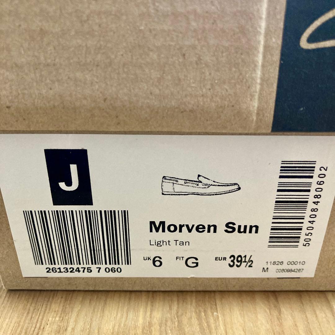 Clarks morven sun スエード モカシンデッキシューズ　ライトタン