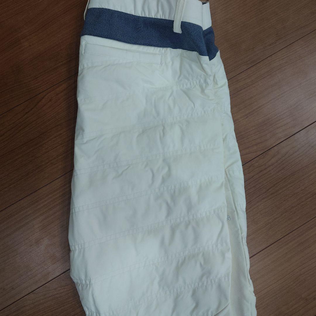 adidas ゴルフパンツ ホワイト　冬用　XOサイズ