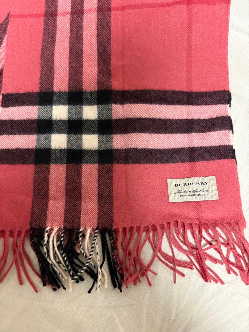 BURBERRY バーバリー カシミヤ 100%マフラー 168×30cm