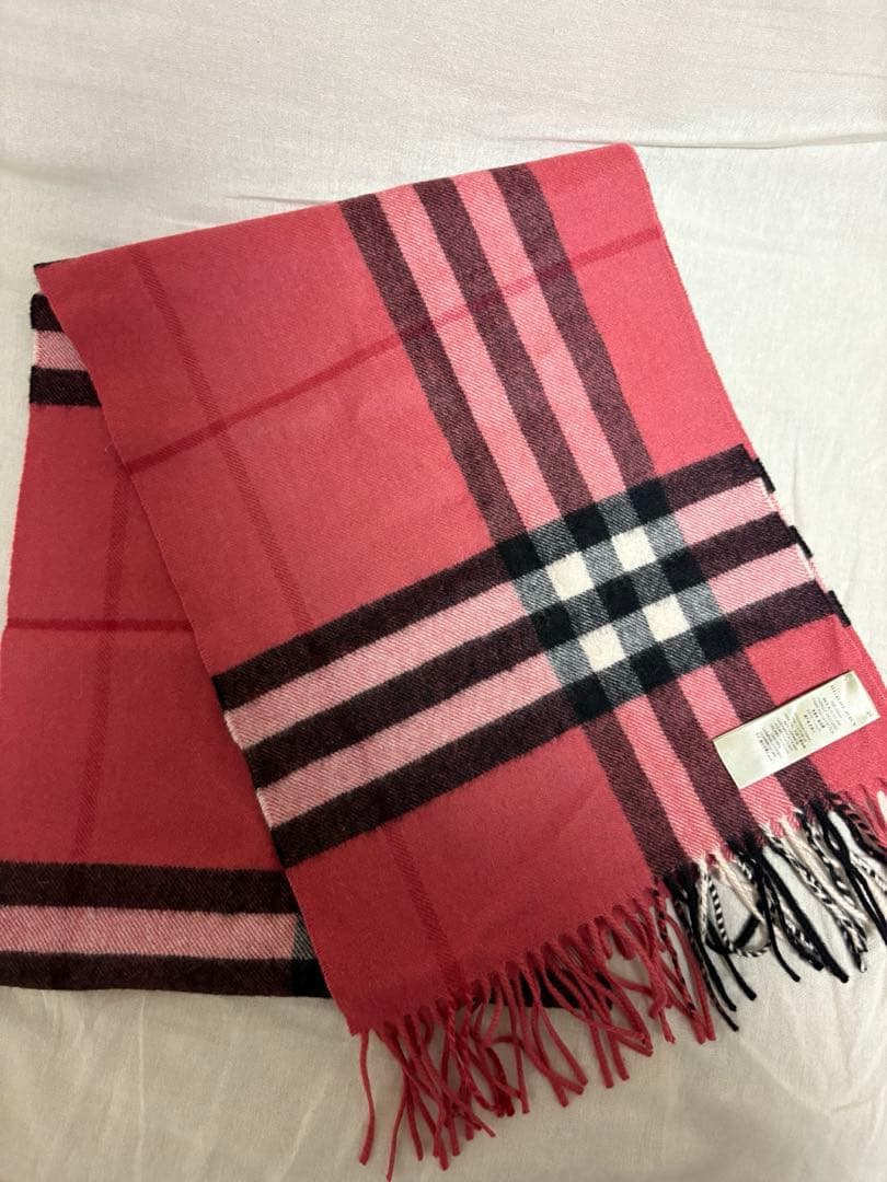 BURBERRY バーバリー カシミヤ 100%マフラー 168×30cm