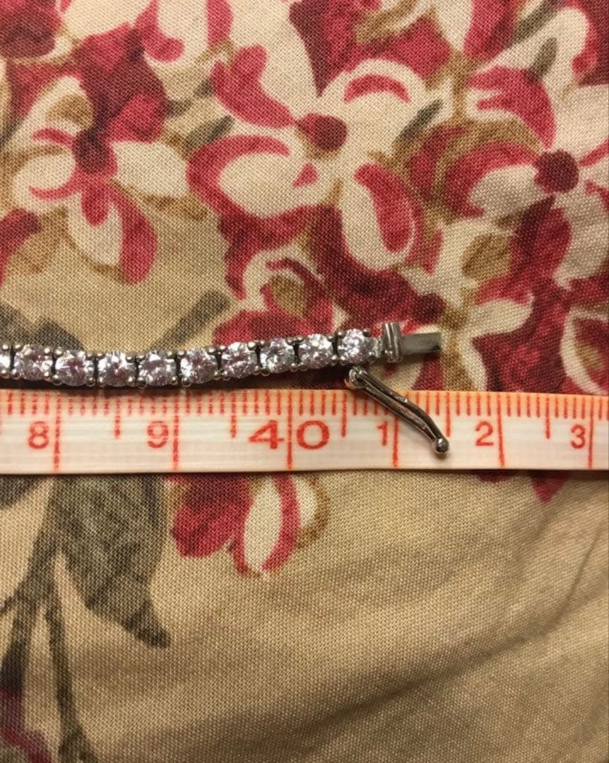 テニスチェーンネックレス 約40cm シルバー925