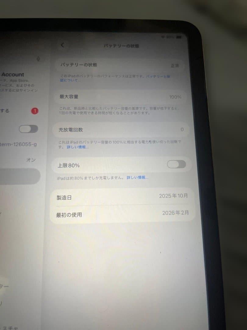 Apple iPad A16 Wi-Fi １２８G 使用一回