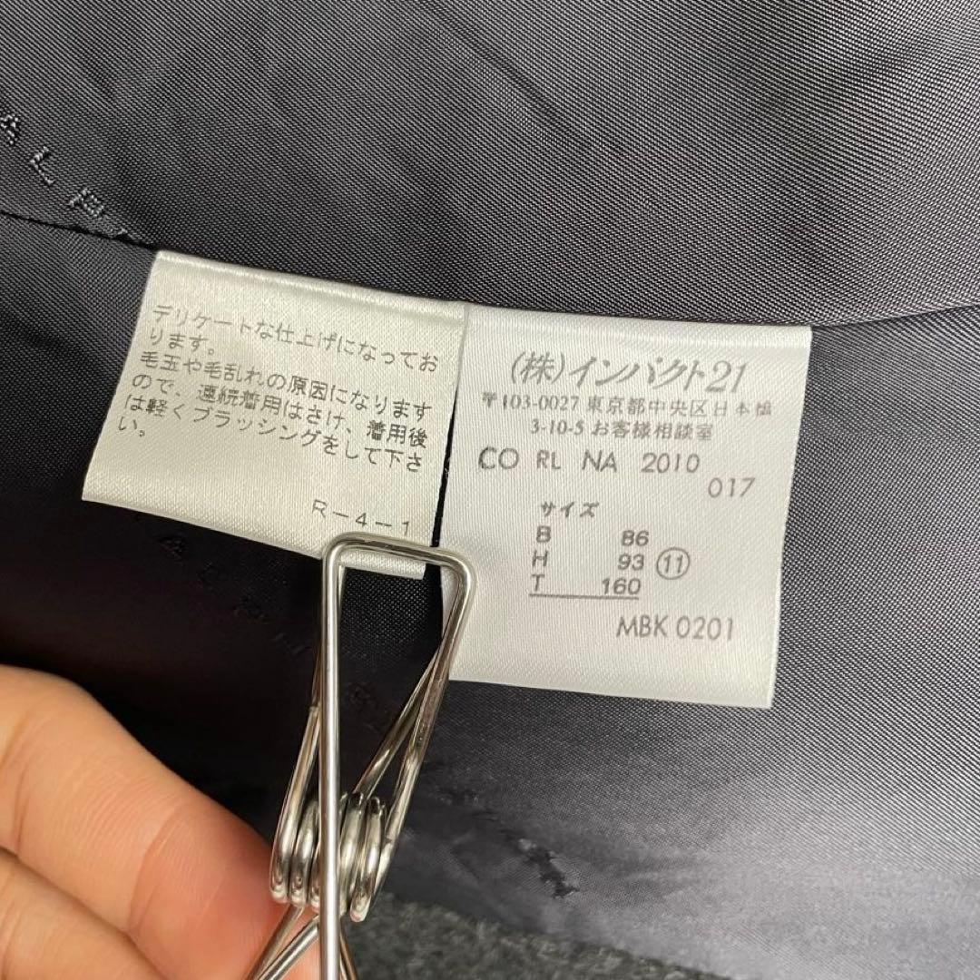 RALPH RL LAUREN アンゴラ混 ツイル ロングコート 高級 11号