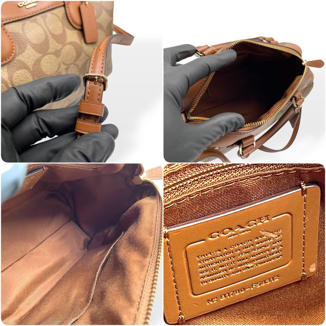 極美品　COACH F58312 2WAY ミニボストン ショルダーバッグ
