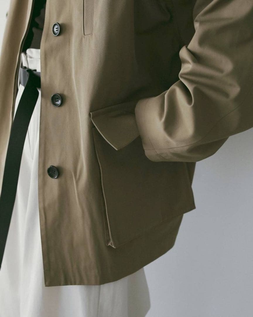 【値下不可】【新品未使用】anuke Over Half Coat 38ベージュ
