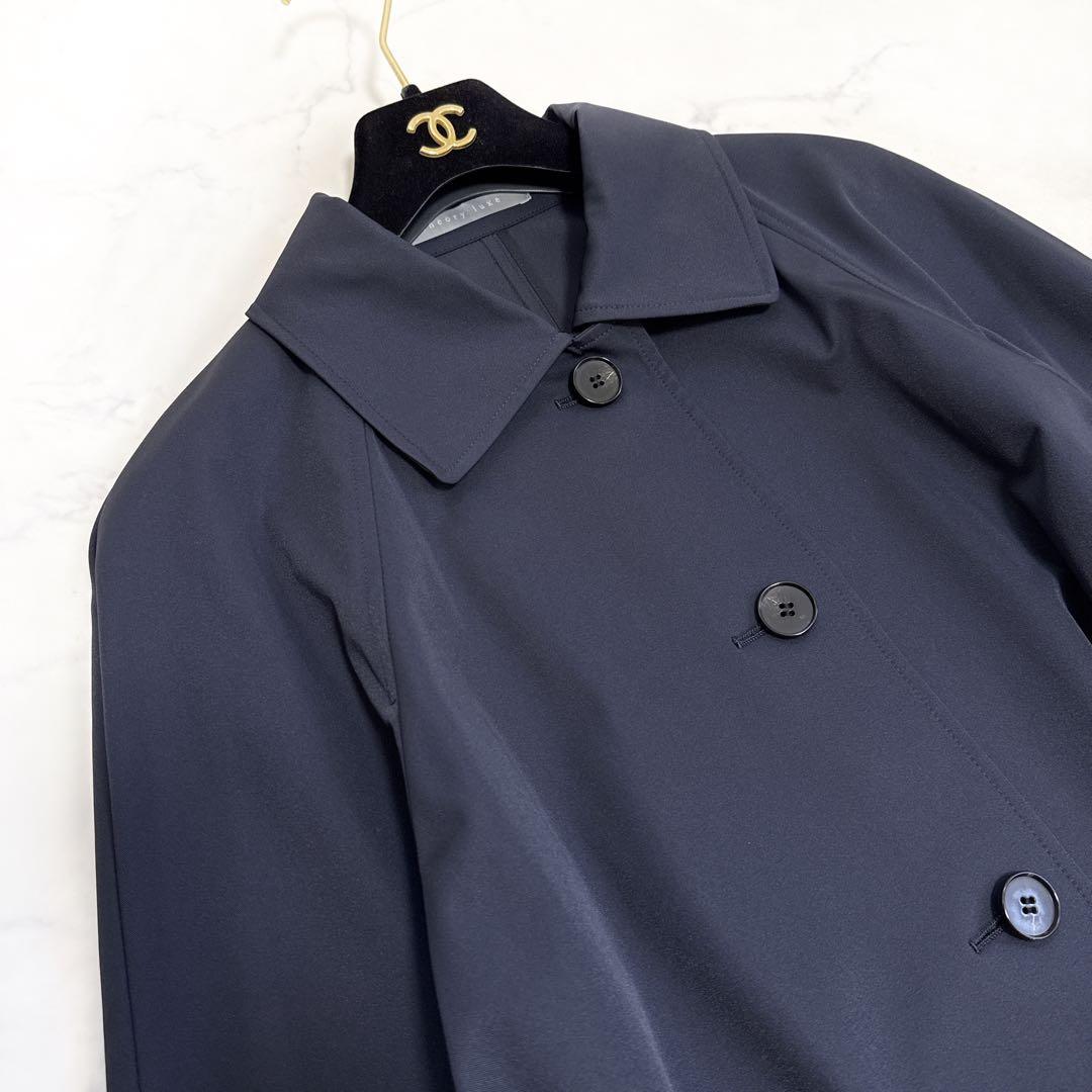 24SS セオリーリュクス theory luxe ステンカラーコート 38 紺