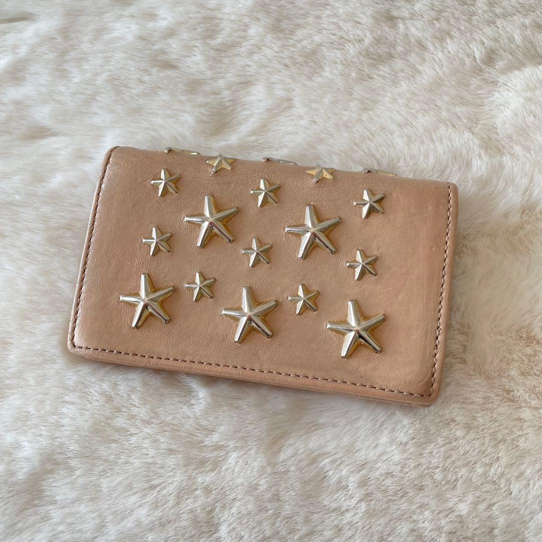 りぼん様美品☆JIMMY CHOO ‪☆スタースタッズ 名刺入れ カードケース