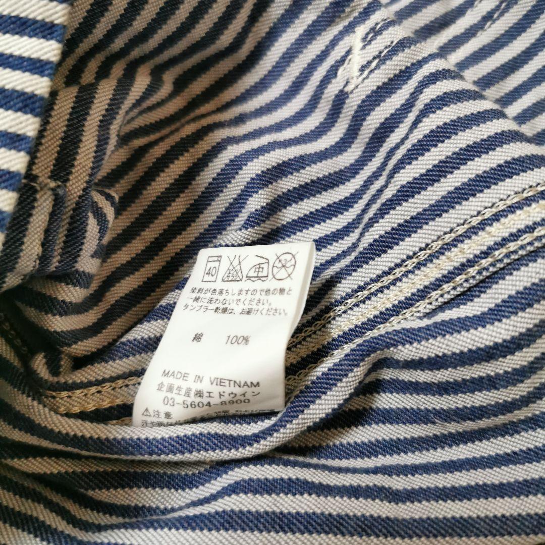 Lee ヒッコリートライプショートカバーオール