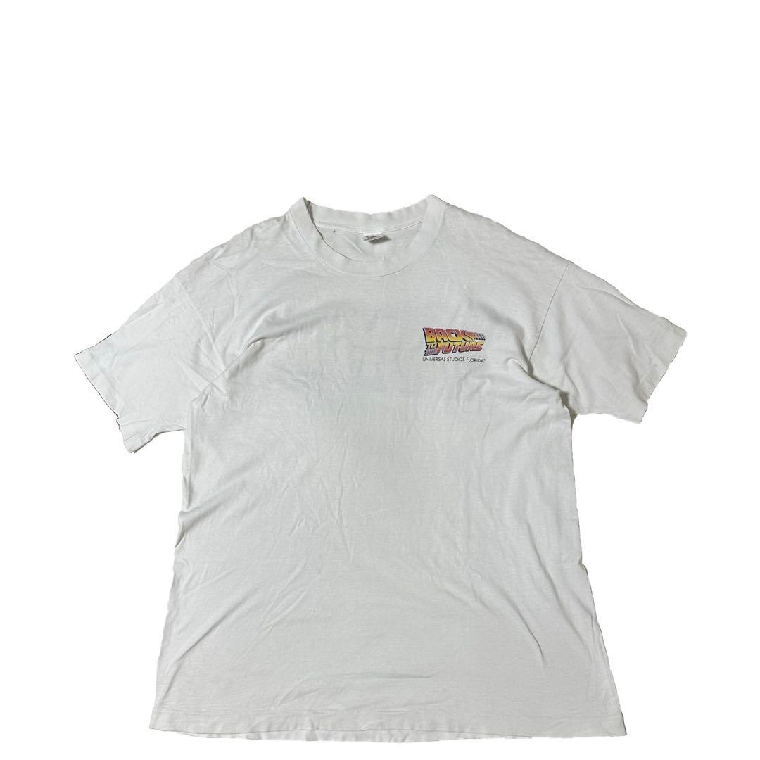 90s バックトゥザフューチャー 両面プリントTシャツ BTTF USF XL