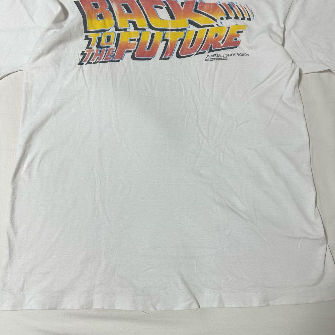 90s バックトゥザフューチャー 両面プリントTシャツ BTTF USF XL